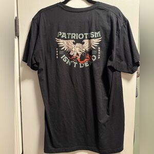 Large Black GBRS Group “Patriotism Isn’t Dead” Men's T-Shirt